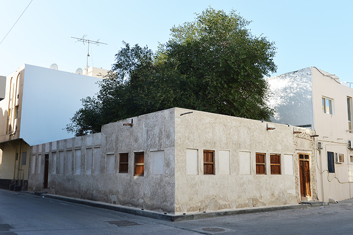 Outside view of Al-Ghus House after conservation works  