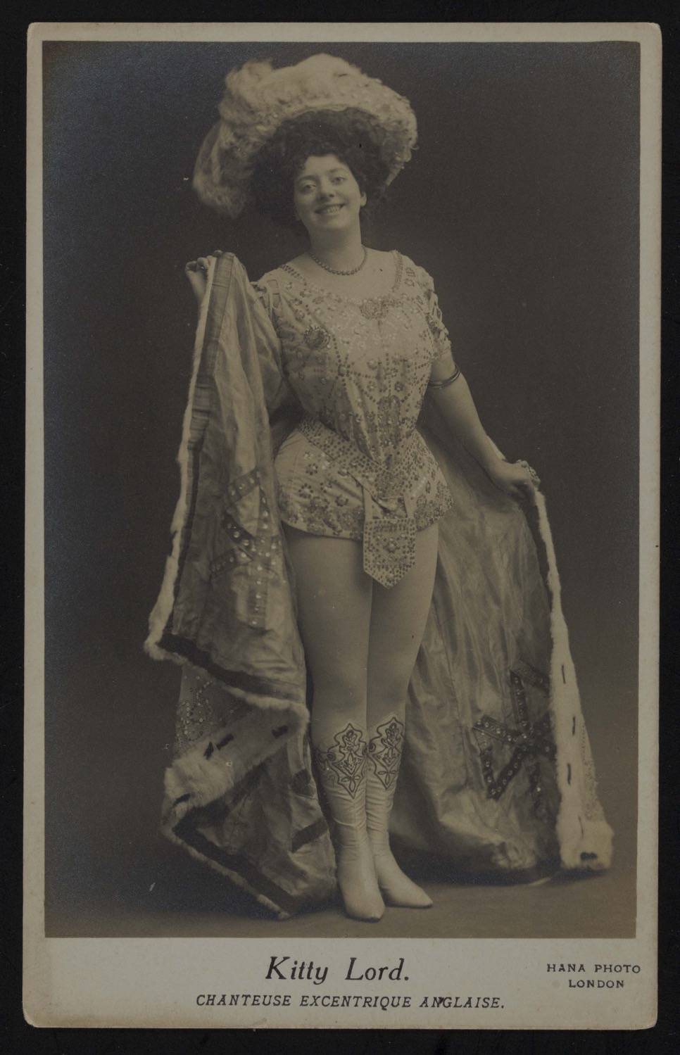 Postcard of Kitty Lord in Stage Costume