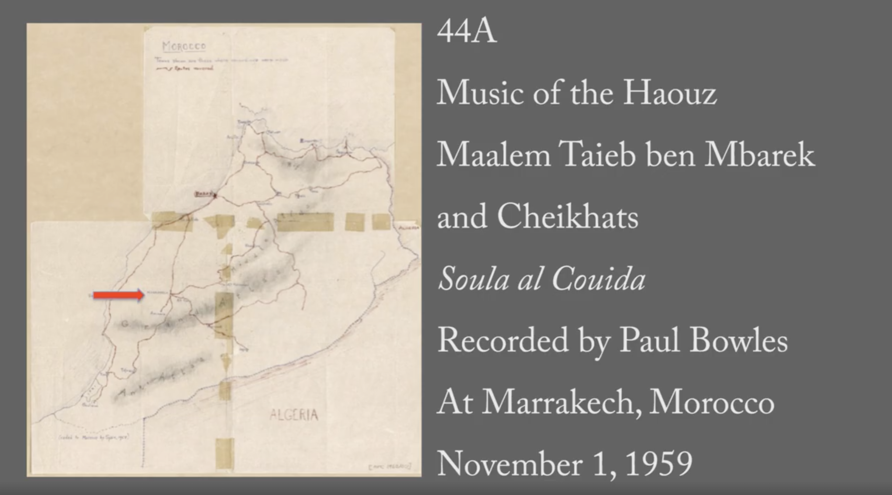  Maalem Taieb ben Mbarek - 44A: "Soula al Couida" (Music of the Haouz )