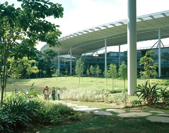 Canopy and landscaped park