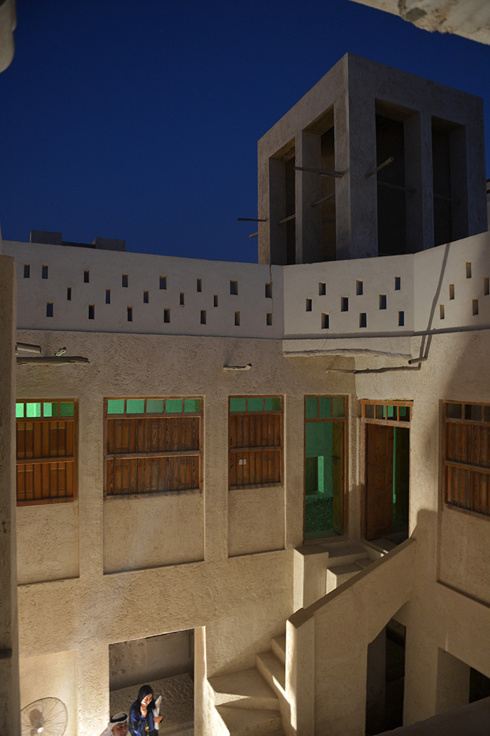 Al Alawi house during conservation works  