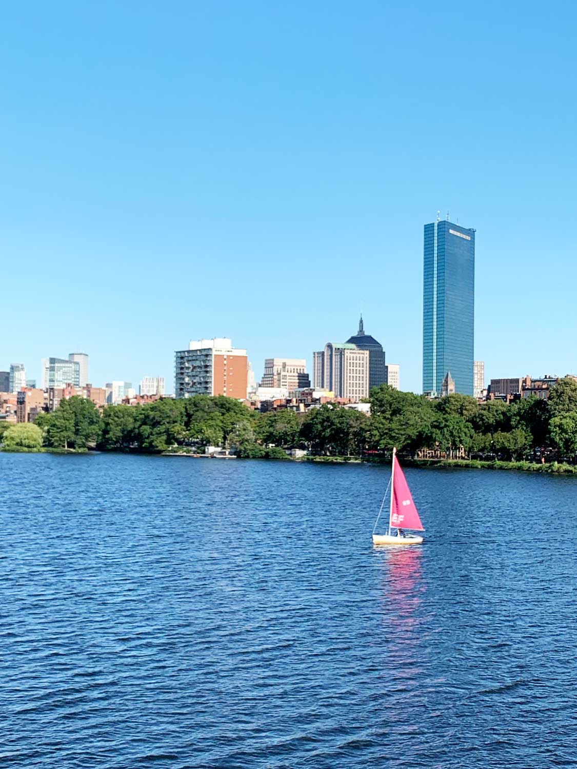 <p>View to the south bank of the Charles River from Cambridge.</p>