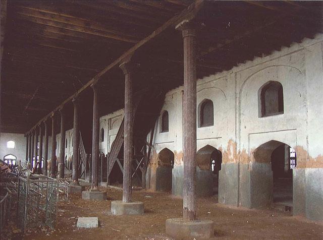 Dalan (portico) of the mosque before the restoration