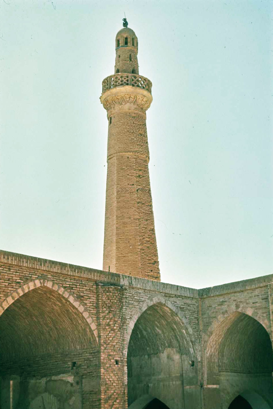 Detail view of the minaret