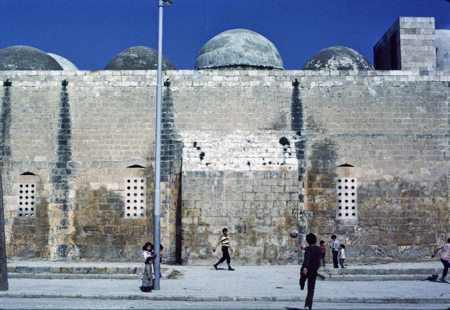 Exterior view of south facade (qibla wall).
