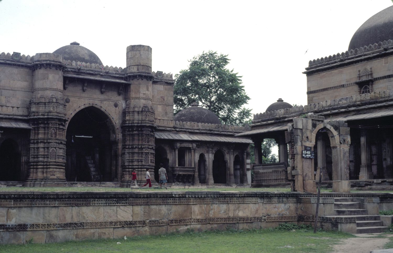 Exterior view of mosque and tomb from east.