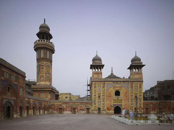 Masjid Wazir Khan - View looking north to the main prayer chamber within the courtyard