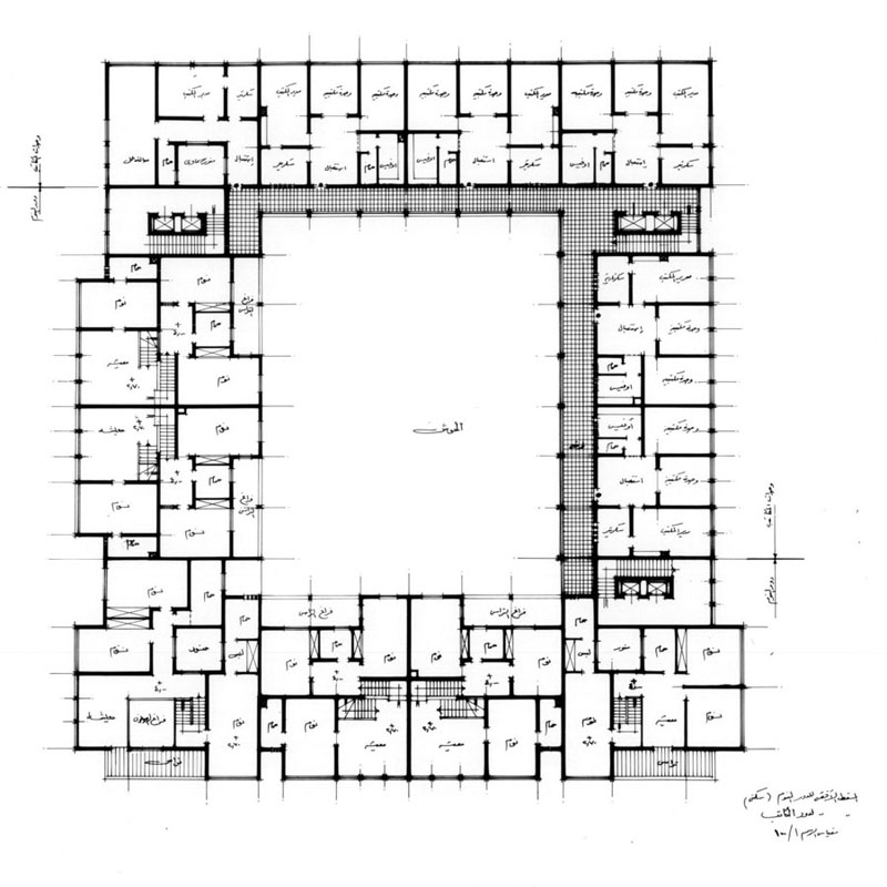 Design drawing: Sleeping level floor plan