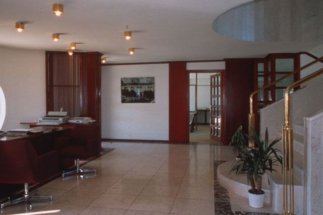 Interior view showing reception area