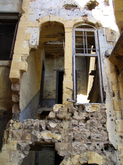 Destroyed stairwell