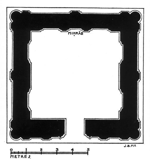 Floor plan of the tomb tower