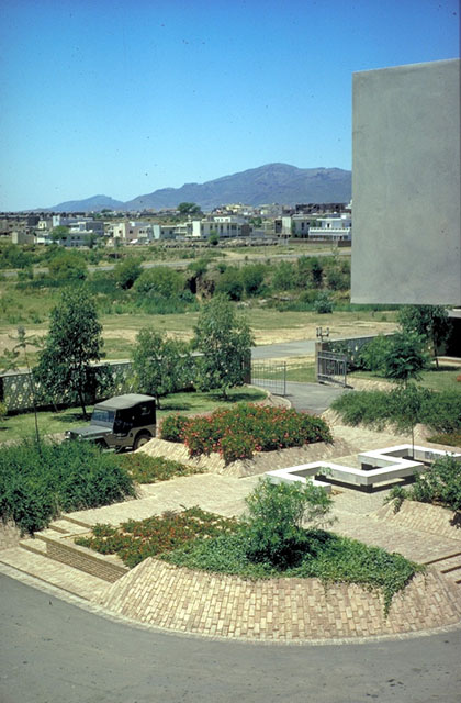 Landscaping of a government plaza