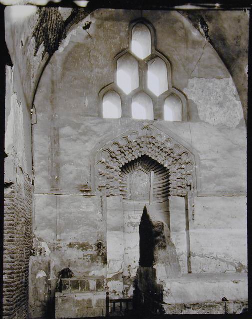 Iwan with mihrab