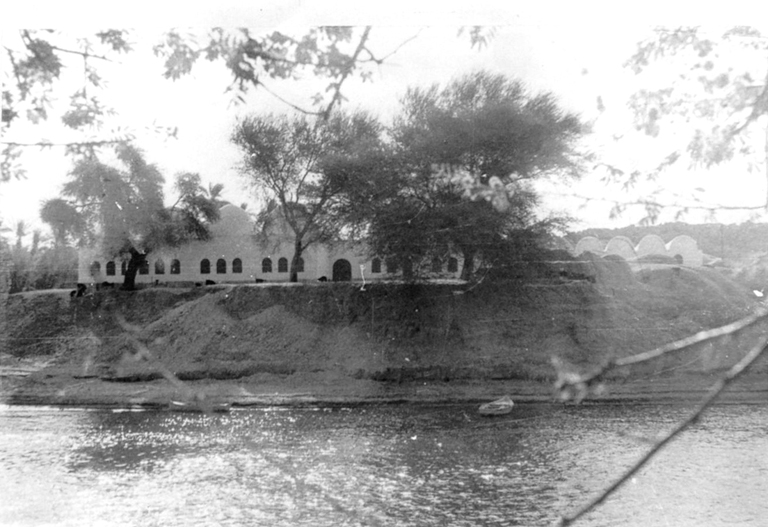 Center for Excavation and Research - Exterior view of west façade overlooking the Nile