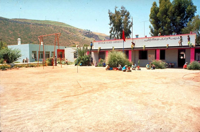 View to the playground, after construction