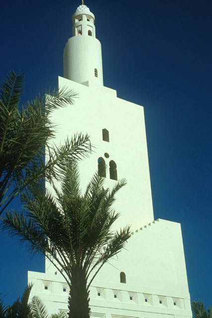 Exterior detail showing minaret