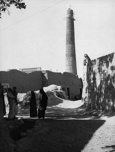 Exterior view of the minaret after restoration