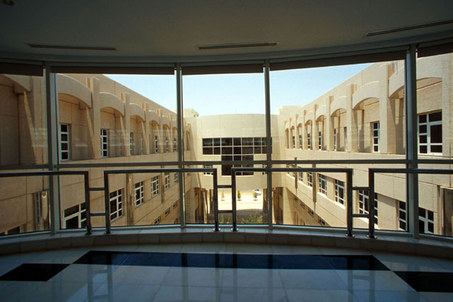 Interior view, across central courtyard
