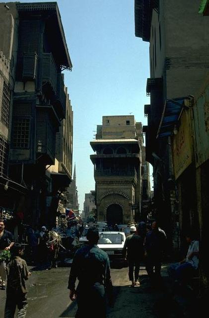 Exterior view  along  al-Mu'izz Street