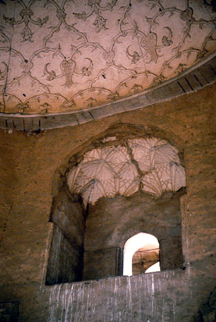 Interior detail of dome inside tomb