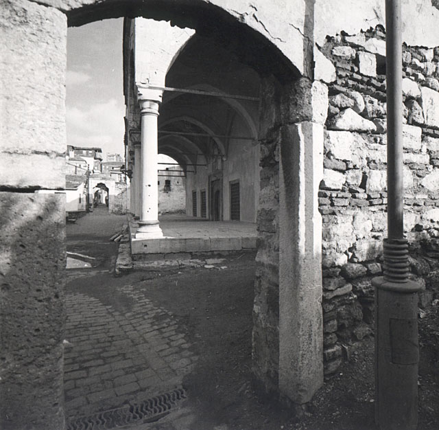 Looking into the mosque courtyard from southern portal