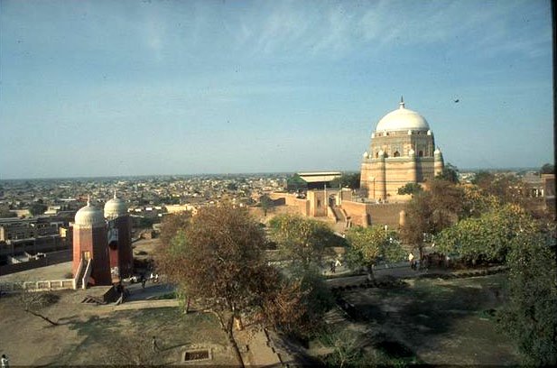 Shah Rukn-i-'Alam Tomb Restoration - Aerial view