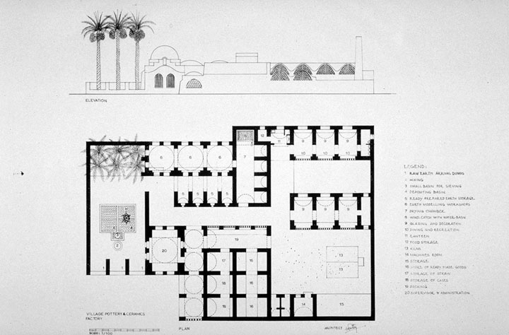 Design drawing: ground floor plan and elevation
