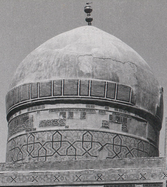 Exterior view of Firuzshah Madrasa, showing green dome known as Gunbad-i Sabz