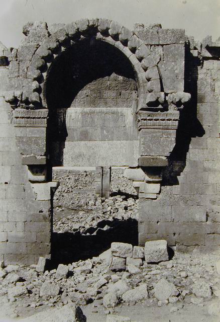 View of ruins, Entrance in east wall