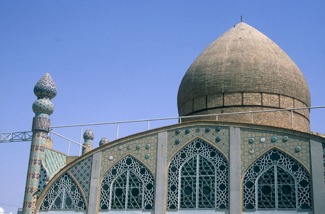 Exterior view of the domed prayer hall