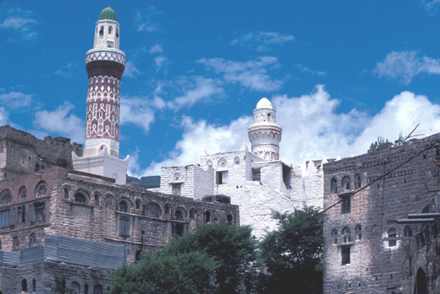 General view of mosque and minaret