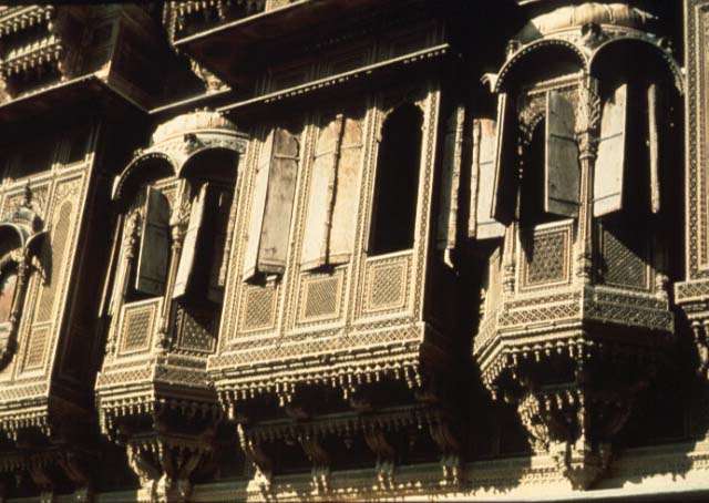 Detail, projecting balconies