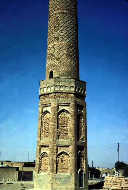 General view of  the minaret of the madrasa of al-Muzaffar