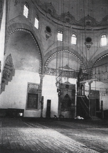 Interior view of the mosque
