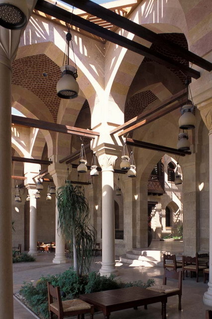Interior view of portico (<i>takhtaboush</i>), looking northwest