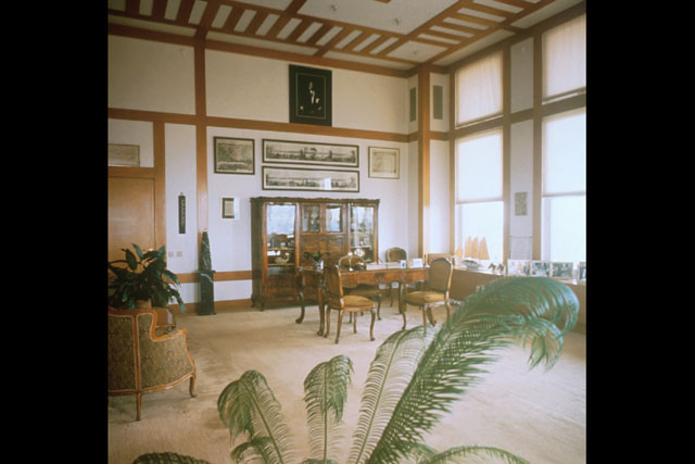 Interior view showing grand double story room