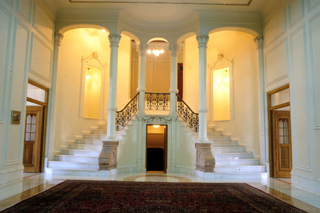 Interior view, detail of entrance after restoration