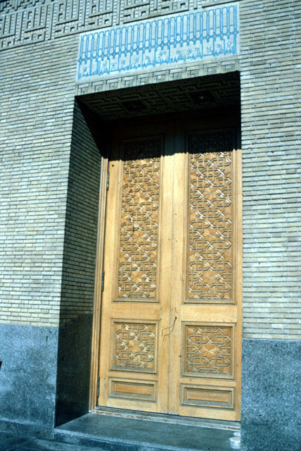 Main entrance door