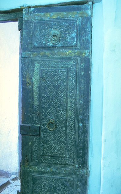 Detail, carved door