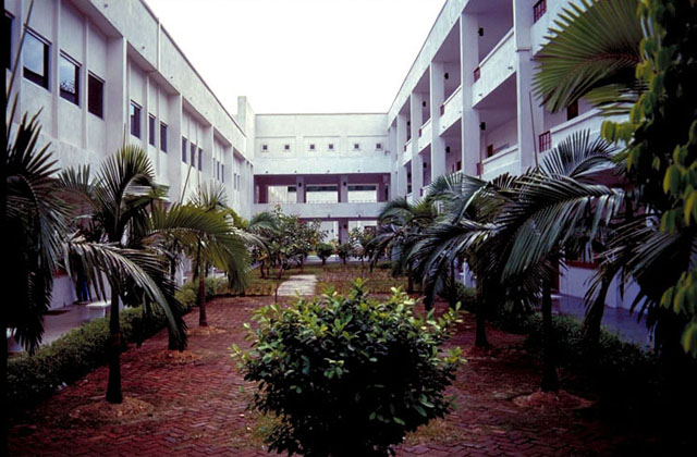 View along the courtyard