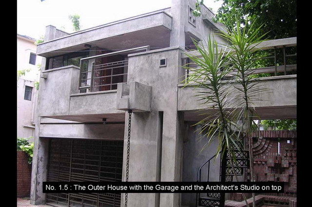 Outer house, garage and architect's studio