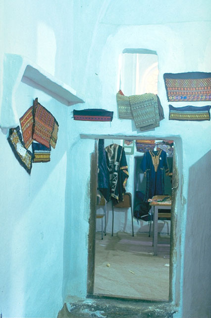 Interior, small shop and exhibition area next to the classrooms