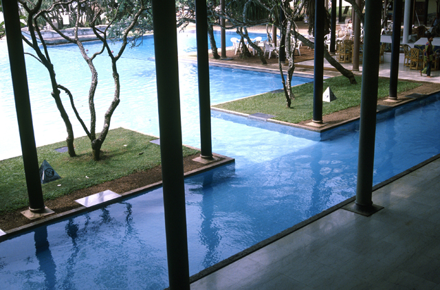 Triton Hotel - View down onto main pool