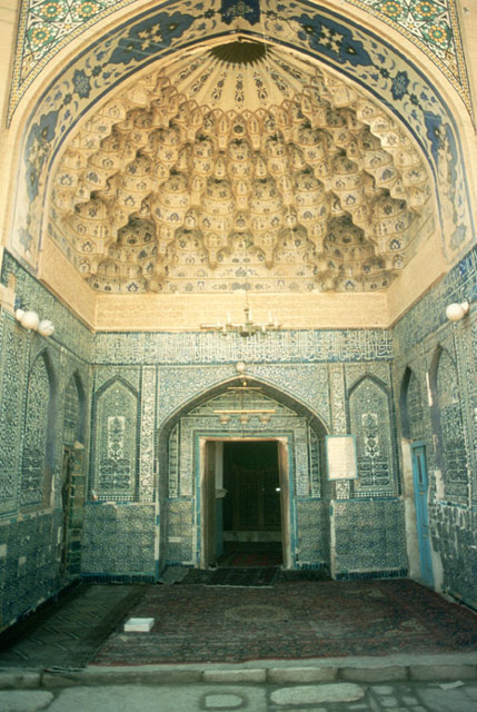View of portal with muqarnas semi-dome