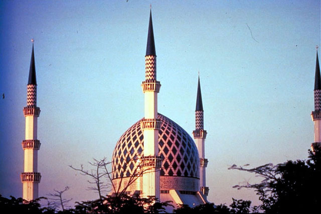 General view showing dome and minarets