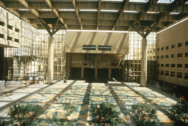 Interior view showing covered entrance foyer