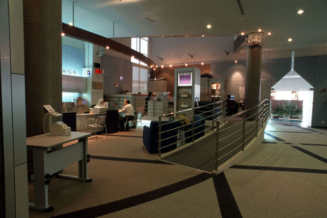 Interior view, showing reception area