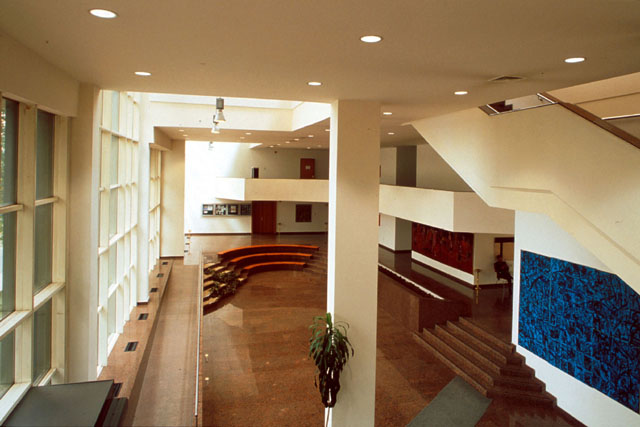 Interior view showing double story foyer