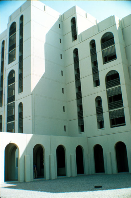 Courtyard façade, close-up