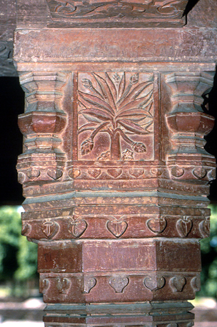 Interior view of detail of column capital